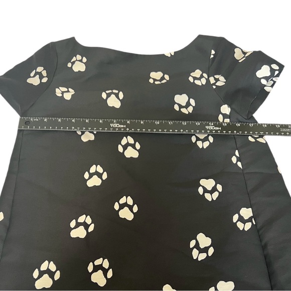 Kate Spade Paw Print Swing Dress Be Daring Black Size 2 NWT - Picture 6 of 11